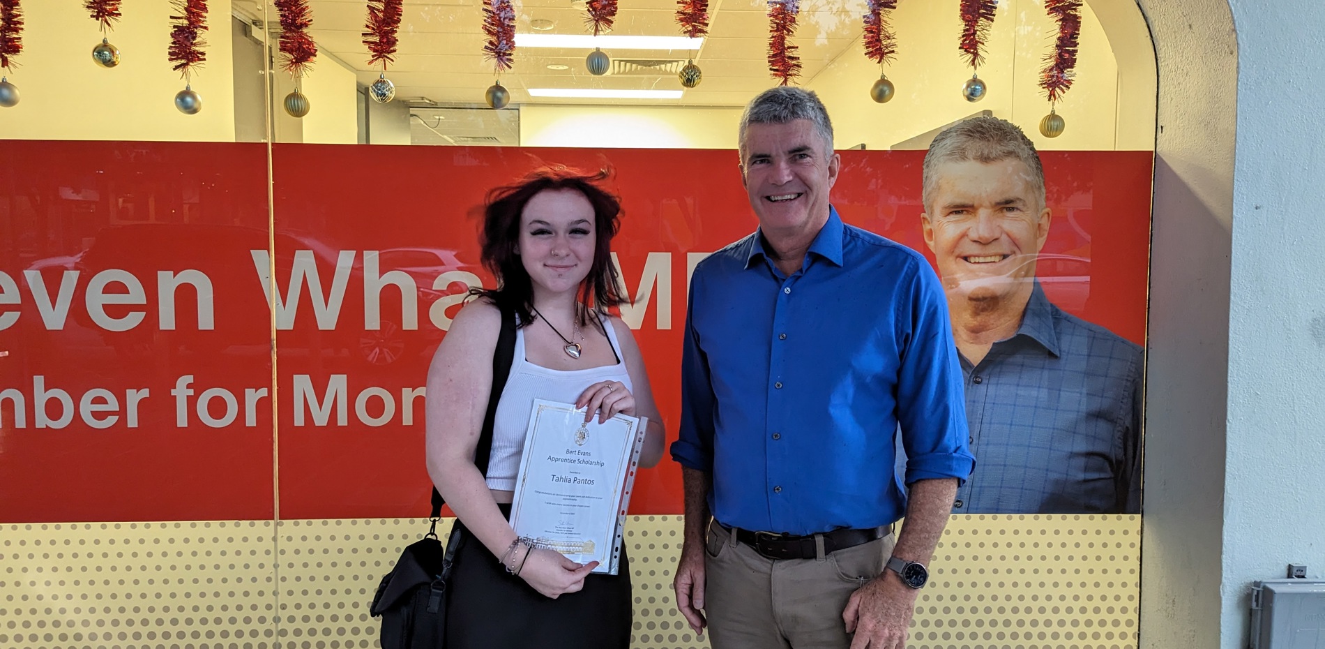Local recipient of Bert Evans Scholarship meets Member for Monaro Main Image